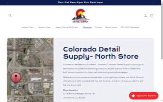 Colorado Detail Supply website