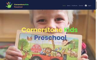 Cornerstone Kids Preschool website