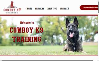 Cowboy K9 Training website