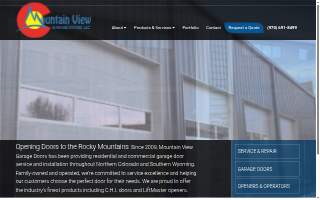 Mountain View Garage Doors of Johnstown website