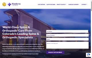 Nadora Healthcare website
