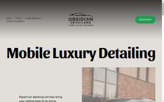 Obsidian Detailers website