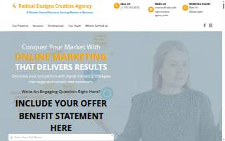 Radical Designs Creative Agency website