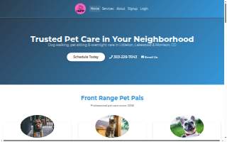 Front Range Pet Pals, LLC website