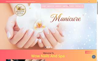 WoW Nails & Spa website