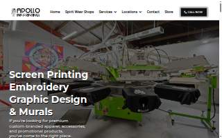 Apollo Ink Printing website