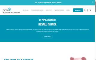 Boulder Body Wear website