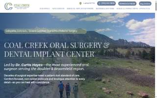 Coal Creek Oral Surgery and Dental Implant Center website