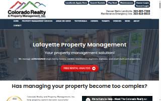Colorado Realty and Property Management, Inc. website