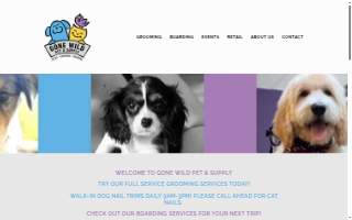 Gone Wild Pet & Supply website