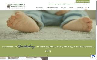 Hunter Floor & Window Covering Inc. website