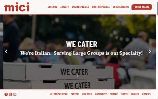 Mici Italian of Lafayette website
