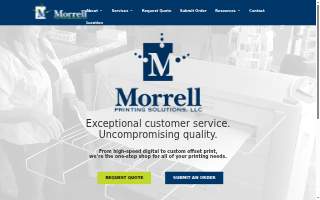 Morrell Printing Solutions website