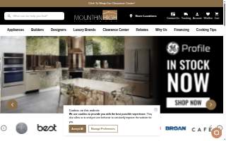 Mountain High Appliance of Lafayette website