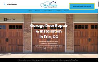 Sky Castle Garage Doors of Lafayette website