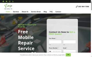 Van Go Auto Glass, Inc. of Lafayette website