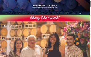Balistreri Vineyards of Lakewood website