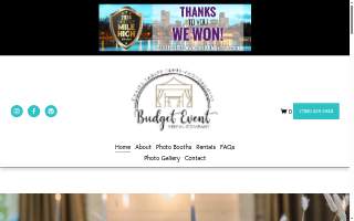 Budget Event Rental Company website