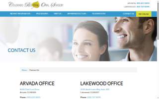 Colorado Regional Oral Surgery of Lakewood website