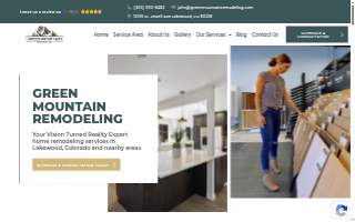 Green Mountain Remodeling website