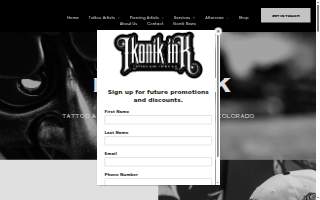 Ikonik Ink Tattoo website