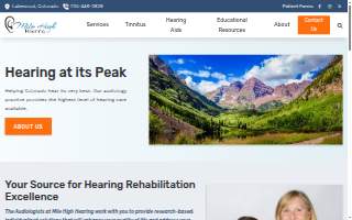 Mile High Hearing of Lakewood website