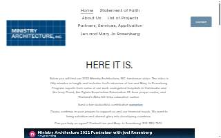 Ministry Architecture, Inc. website