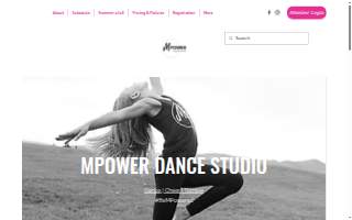 MPower Dance Studio website