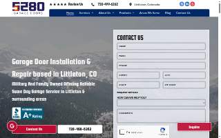 5280 Garage Doors of Littleton website