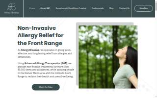 Allergy Breakup website