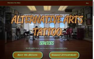 Alternative Arts Tattoo website