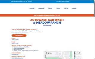 Autowash @ Meadow Ranch Car Wash website