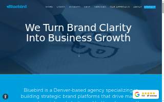 Bluebird Branding website