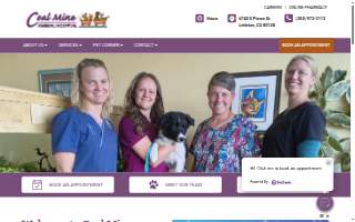 Coal Mine Animal Hospital website