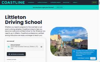 Coastline Academy Driving School - Littleton website