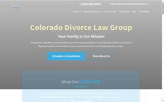 Colorado Divorce Law Group website