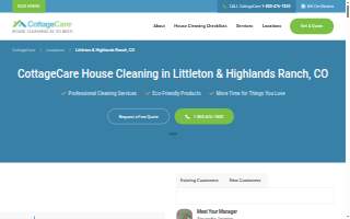 CottageCare Littleton & Highlands Ranch website