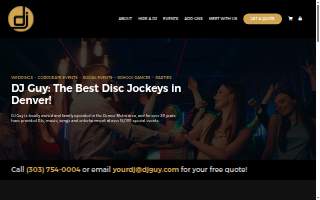 DJ Guy Disc Jockeys website