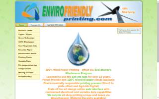 EnviroFriendly Printing website