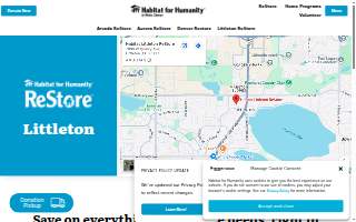 Habitat Littleton ReStore website
