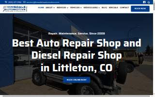 Hinsdale Automotive website
