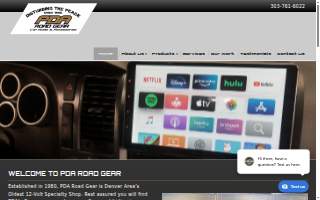 PDA Road Gear website