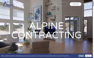 Alpine Contracting website
