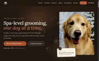 Barky Mountain Grooming website