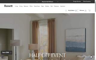 Bassett Home Furnishings website