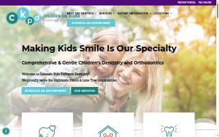 Colorado Kids Pediatric Dentistry - Lone Tree website
