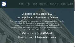 Cox Baker Page & Bailey, LLC website
