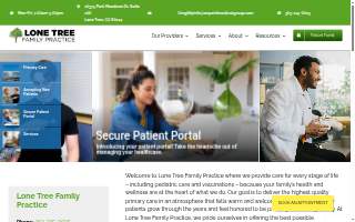 Lone Tree Family Practice website