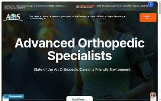 Orthopedic Centers of Colorado – Parker Lone Tree (formerly Advanced Ortho) website