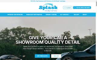 Splash Mobile Detail of Lone Tree website
